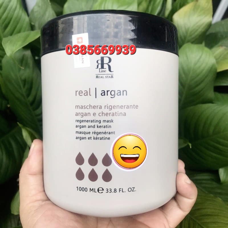 Rr line real argan hair steam italy 1000ml - them
