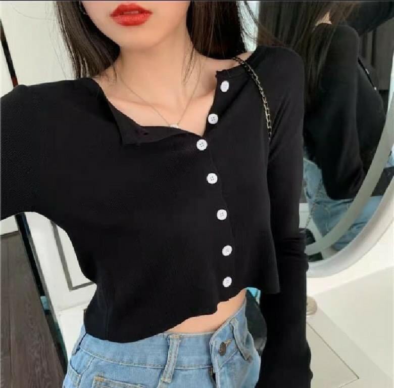 Áo len tăm, áo len croptop siêu hot