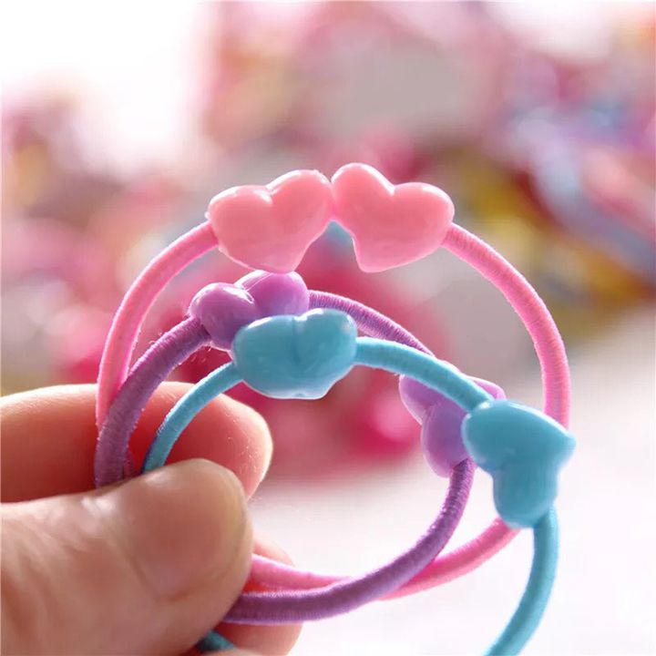 50 Dây Cột Tóc Nhiều Màu cho Bé Gái