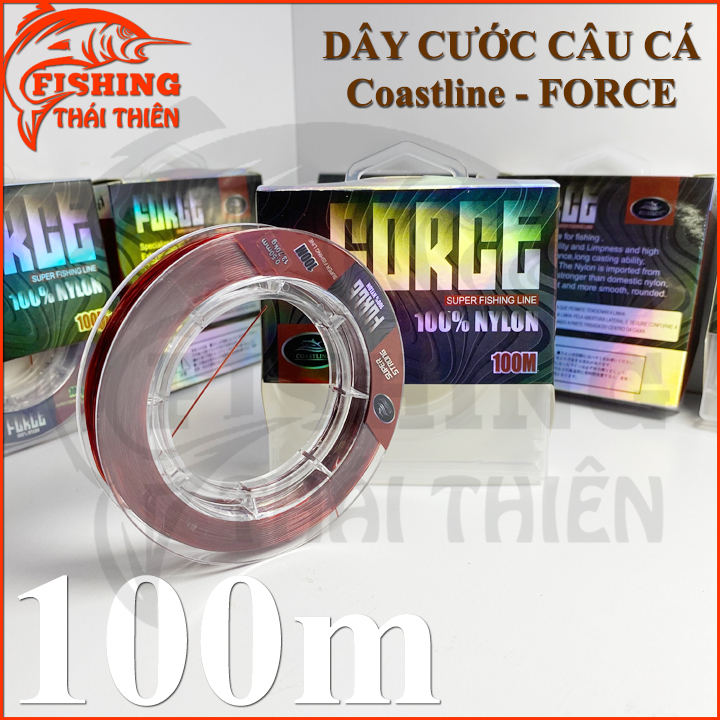 [HCM]Dây cước câu cá Coastline Force cuộn 100m nhiều kích thước