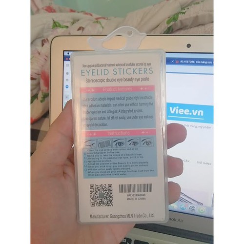 Dán kích mí lưới MLN Beauty Toons Vip Queen