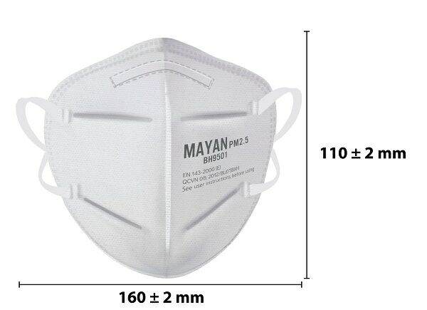 Khẩu trang N95 MAYAN 5 Lớp (10 cái)