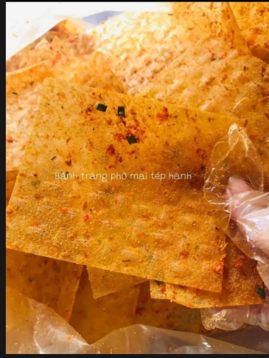 combo 10 túi bánh tráng phô mai tôm hành