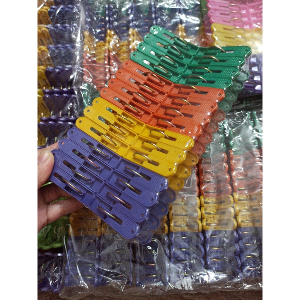 Vỉ 30 chiếc kẹp nhựa / bộ 30 móc kẹp quần áo