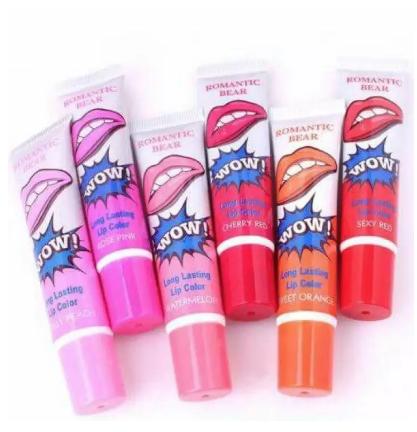 [HCM]Son săm Romantic Bear WoW long lasting lip color 15g (Siêu lì 48h - Màu Rose Pink)