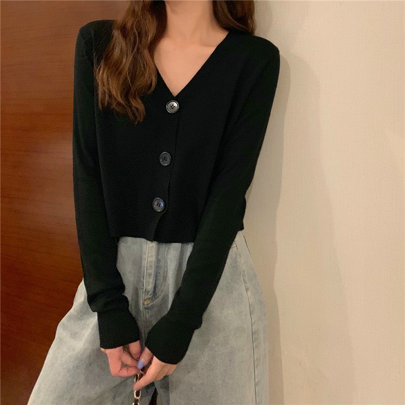 Áo len cardigan 3 khuy siêu mềm đẹp