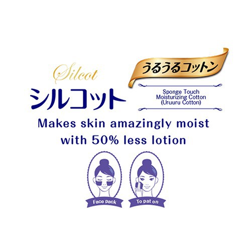 Silcot Makeup Cotton Pads for Convenient Double Application (Box of 40 Pieces)