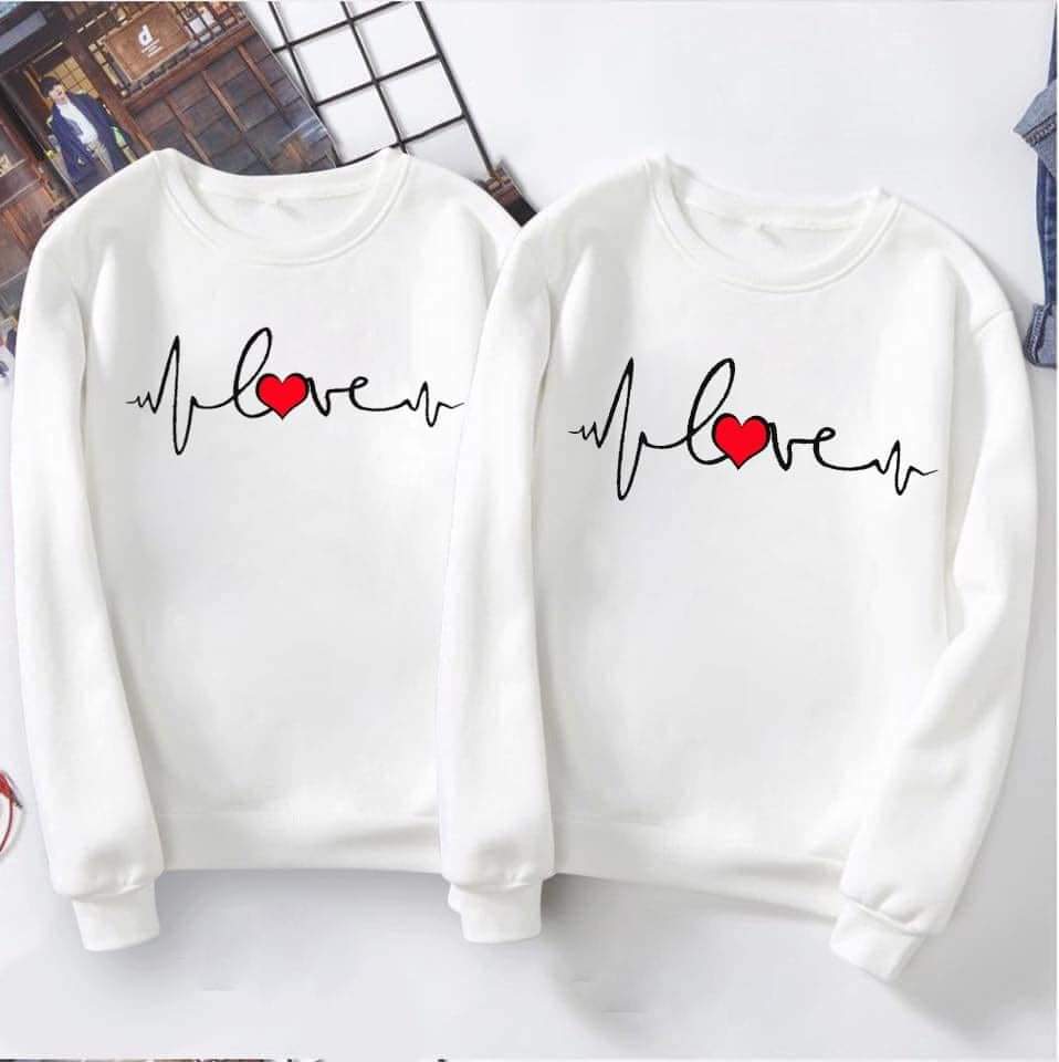 [FREESHIP] ÁO SWEATER ĐÔI IN HÌNH CUTE