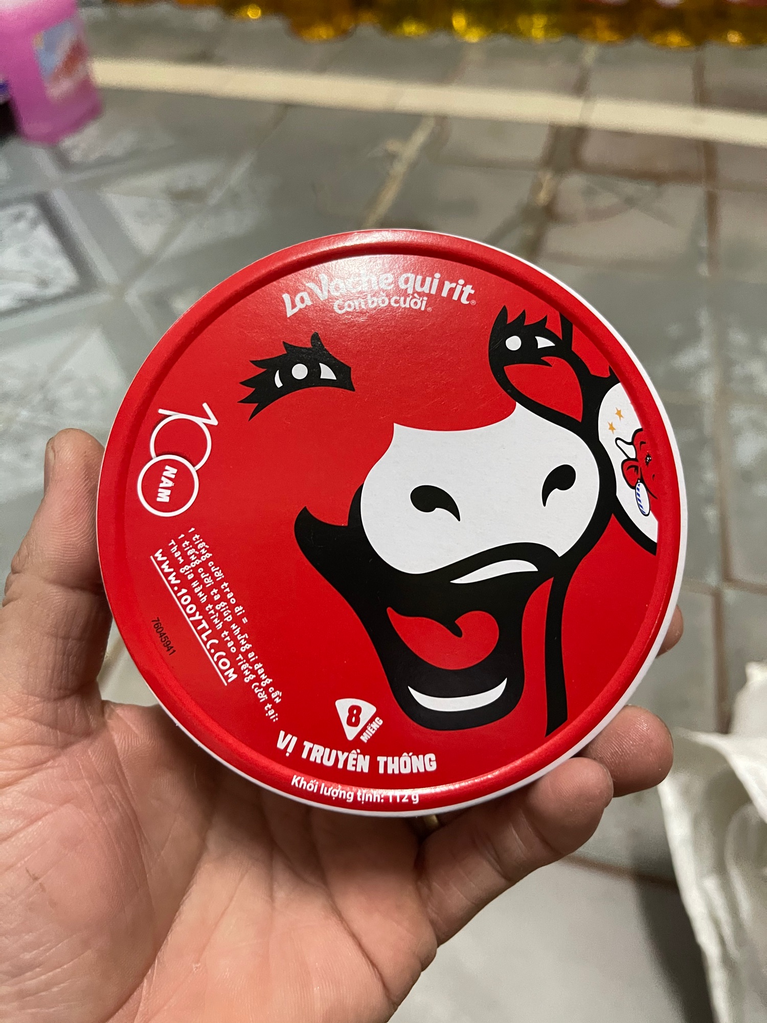 Pho mai con bò cười hộp 8 miếng 112g