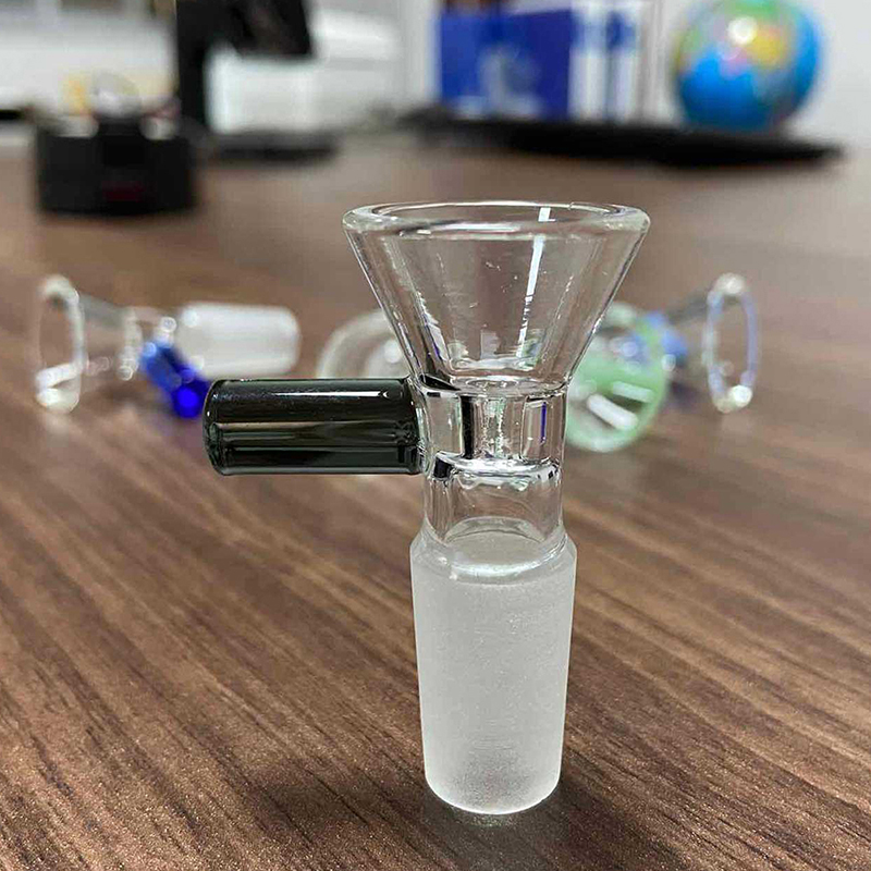 Gaib 14mm phòng thí nghiệm rõ ràng thủy tinh borosilicate xử lý phễu loại bát hóa học công cụ