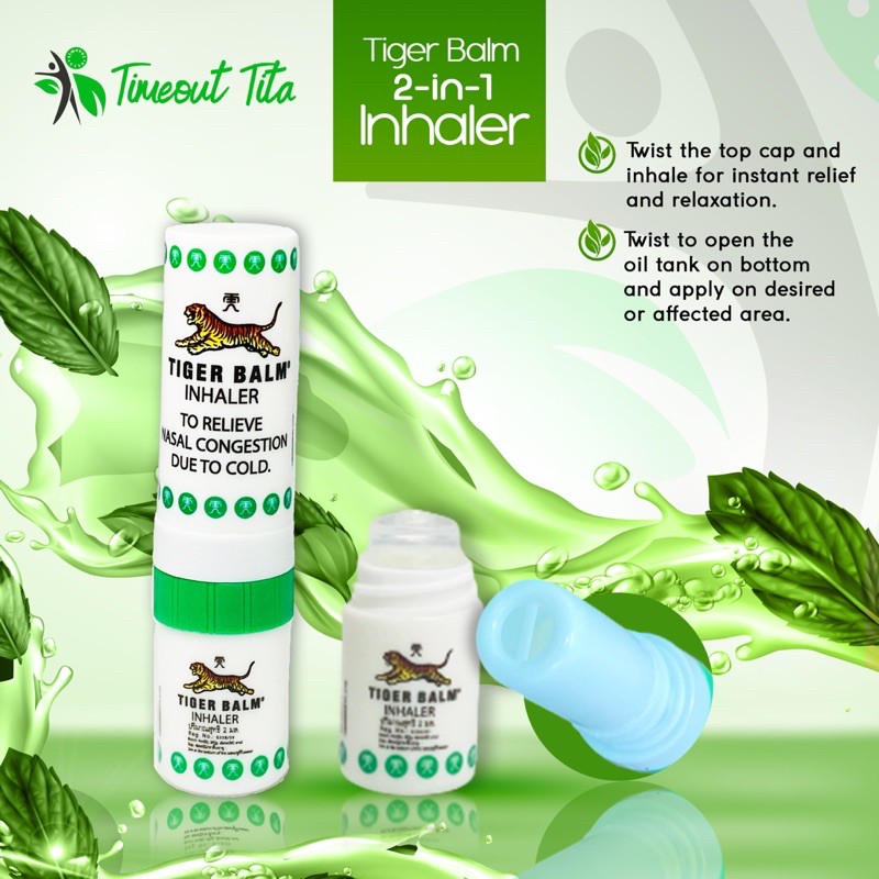 Hít Thông Mũi 2 Đầu Tiger Balm Inhaler Thái Lan