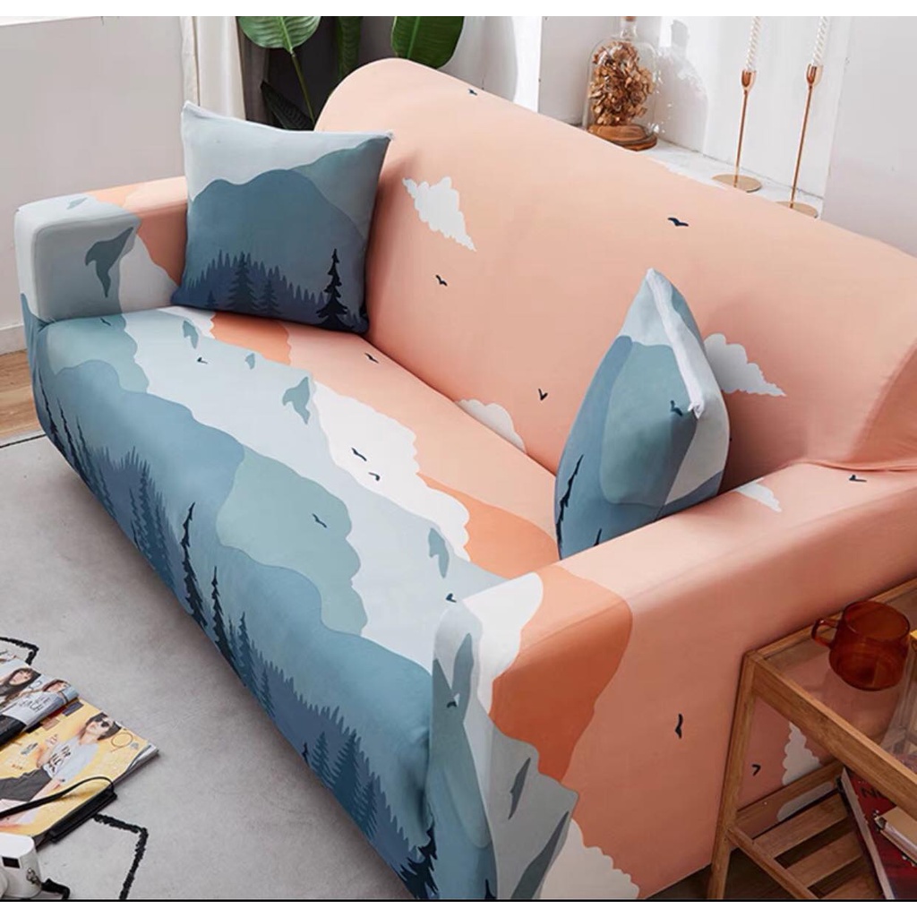 Áo bọc ghế sofa họa tiết