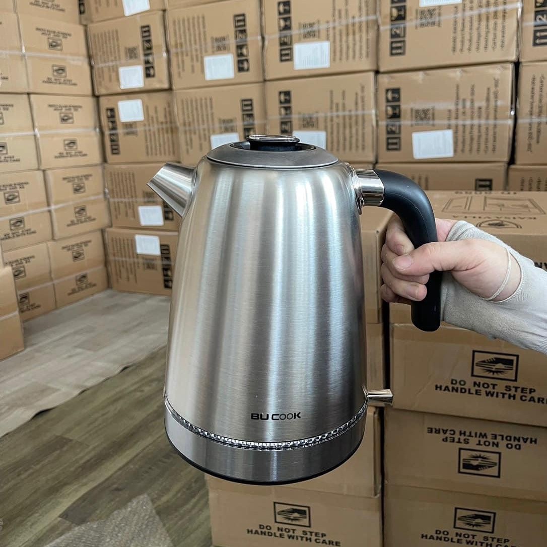 ẤM ĐUN NƯỚC SIÊU TỐC INOX 304 1.7L – BUCOOK