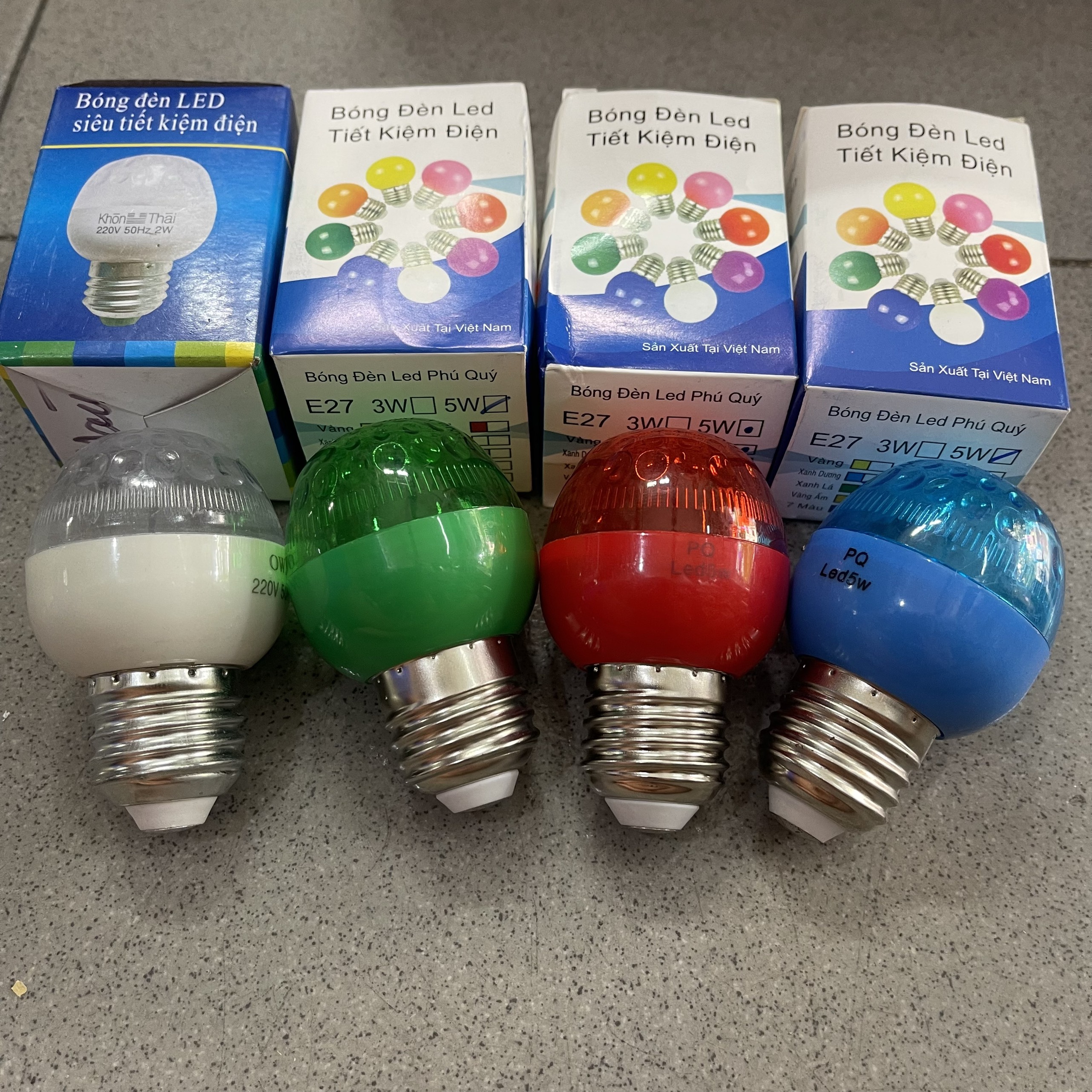 Bóng đèn Led (10 chíp LED nhỏ) để bàn thờ siêu sáng trái chanh - đuôi E27