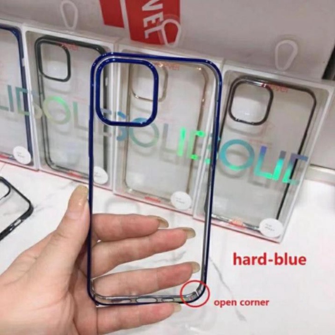 Ốp lưng x-level viền màu cho iphone 12 mini/ 12/ 12 pro/ 12 pro max lưng trong cứng