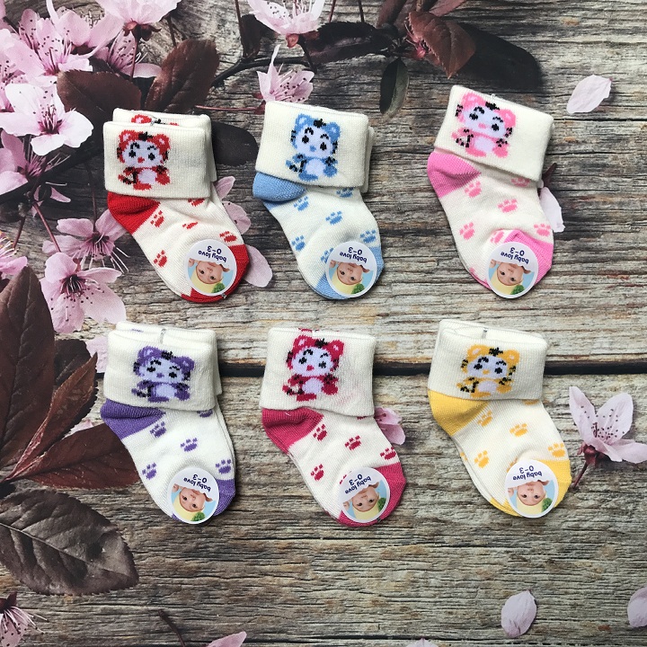 Tất len sơ sinh cho bé - Bao chân cho bé sơ sinh - 01 Đôi