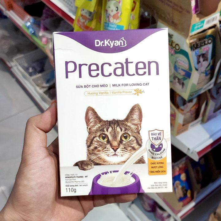 [HOÀN TIỀN 10%]Sữa bột cho mèo Dr.Kyan Precaten Gói 110g - CutePets