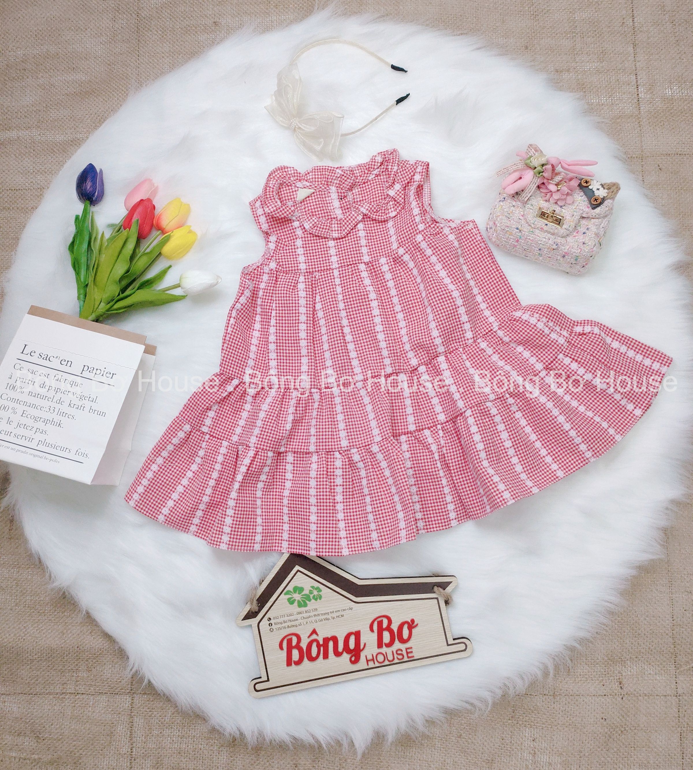 ( Hình thật) Đầm babydoll sát nách cho bé gái (size từ 8kg– 18kg)