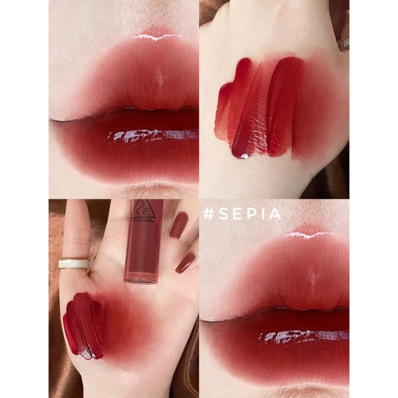 Son 3ce blur water tint hiệu ứng viền môi