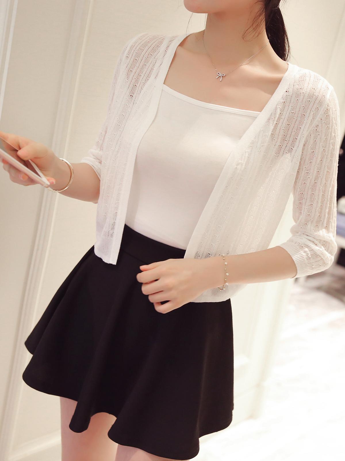 Áo khoác len lửng mùa hè - Chất mỏng nhẹ