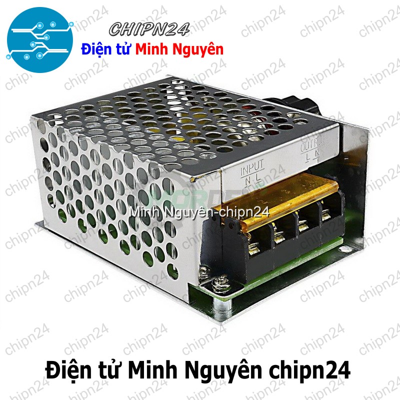 [1 cái] (Q112) Dimmer AC 220V 4000W có vỏ - HH000933