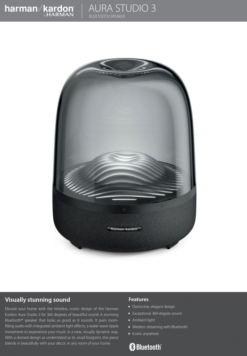 Loa Bluetooth Harman Kardon Aura Studio 3 - Mới Chính Hãng (Bảo Hành 12T)
