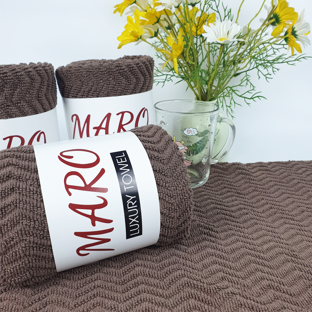 Thảm Chân Jarquar Cao Cấp, 100% COTTON, dày dặn, mềm mạn, thấm hút tốt, không phai màu, Thảm chân khách sạn 45x65cm (Maro Towel)(Freeship max)