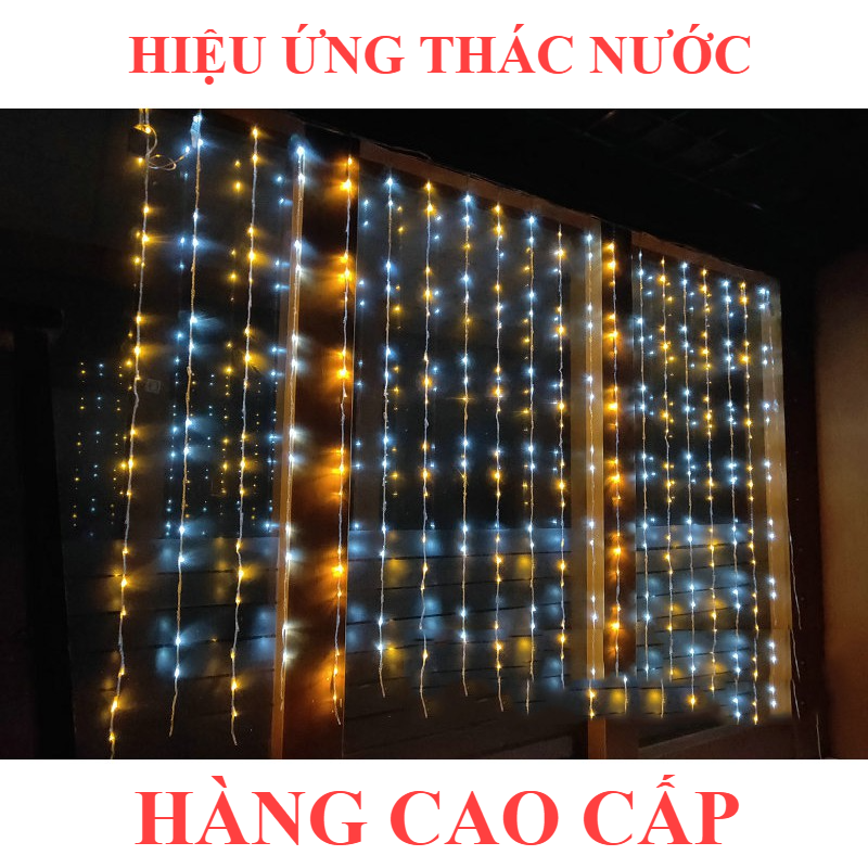 Đèn Rèm LED Hiệu Ứng Thác Đổ, Mưa Rơi
