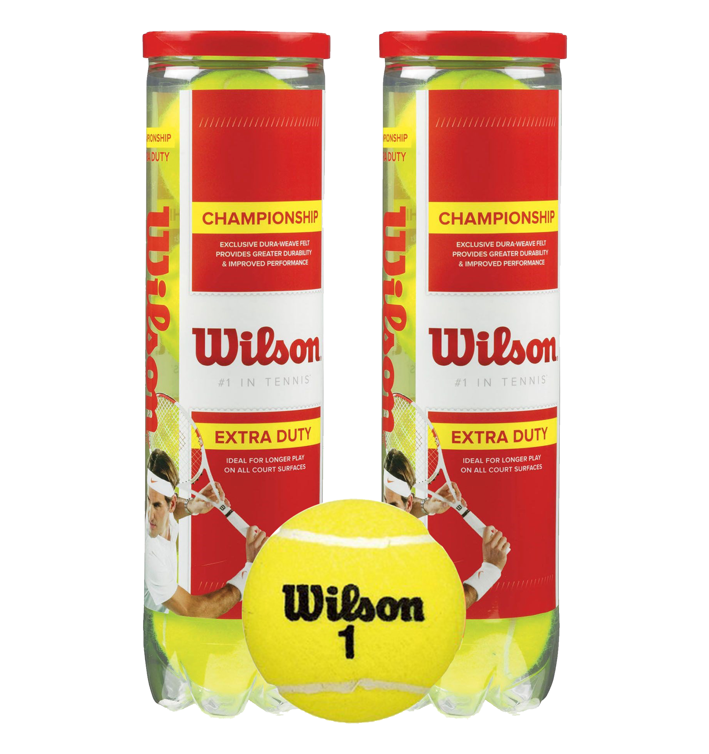 Bóng tennis Wilson Tennis Wilson WRT110000 Championship đỏ 4 trái