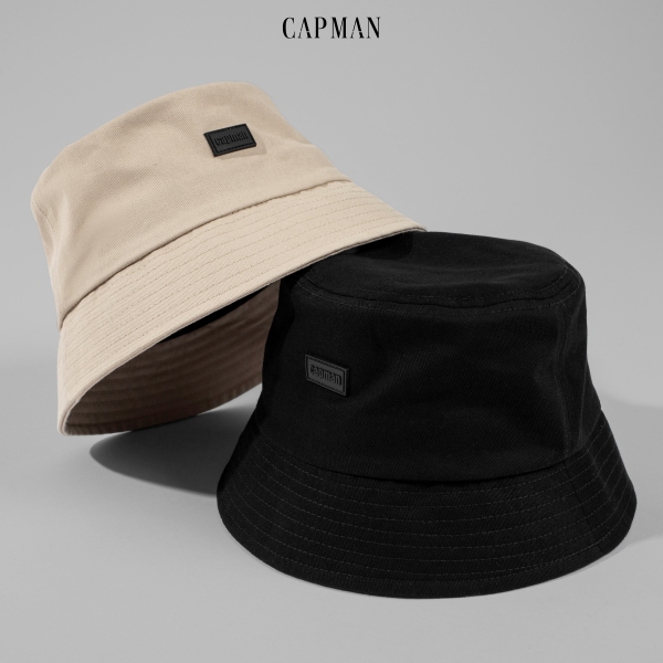 Mũ bucket trơn vành cụp chính hãng CAPMAN phong cách unisex CM̉̀65 dành cho nam nữ