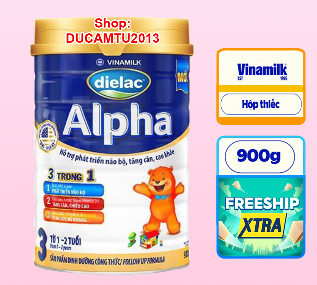 Sữa Dielac Alpha Step 3 - 900g HSD 2026