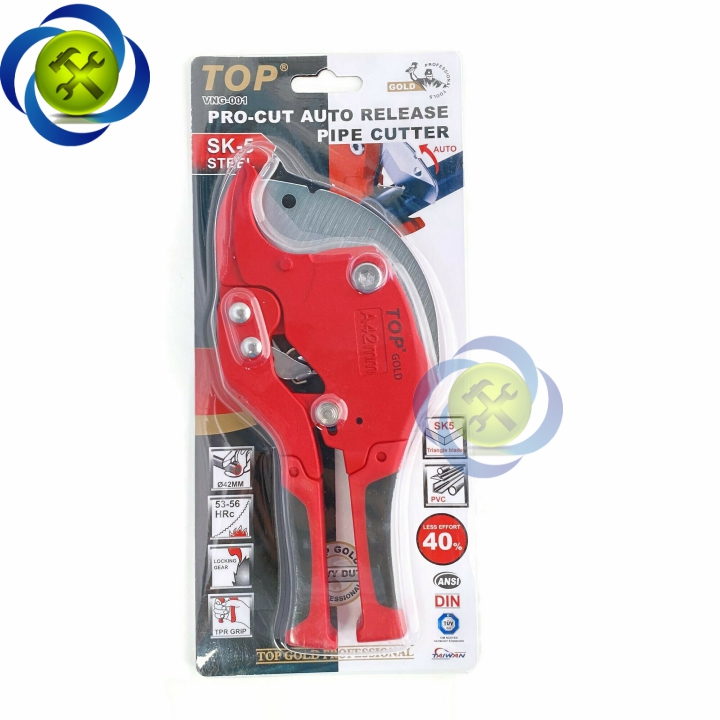 [HCM]Kéo cắt ống 42mm TOP VNG-001 đỏ đen
