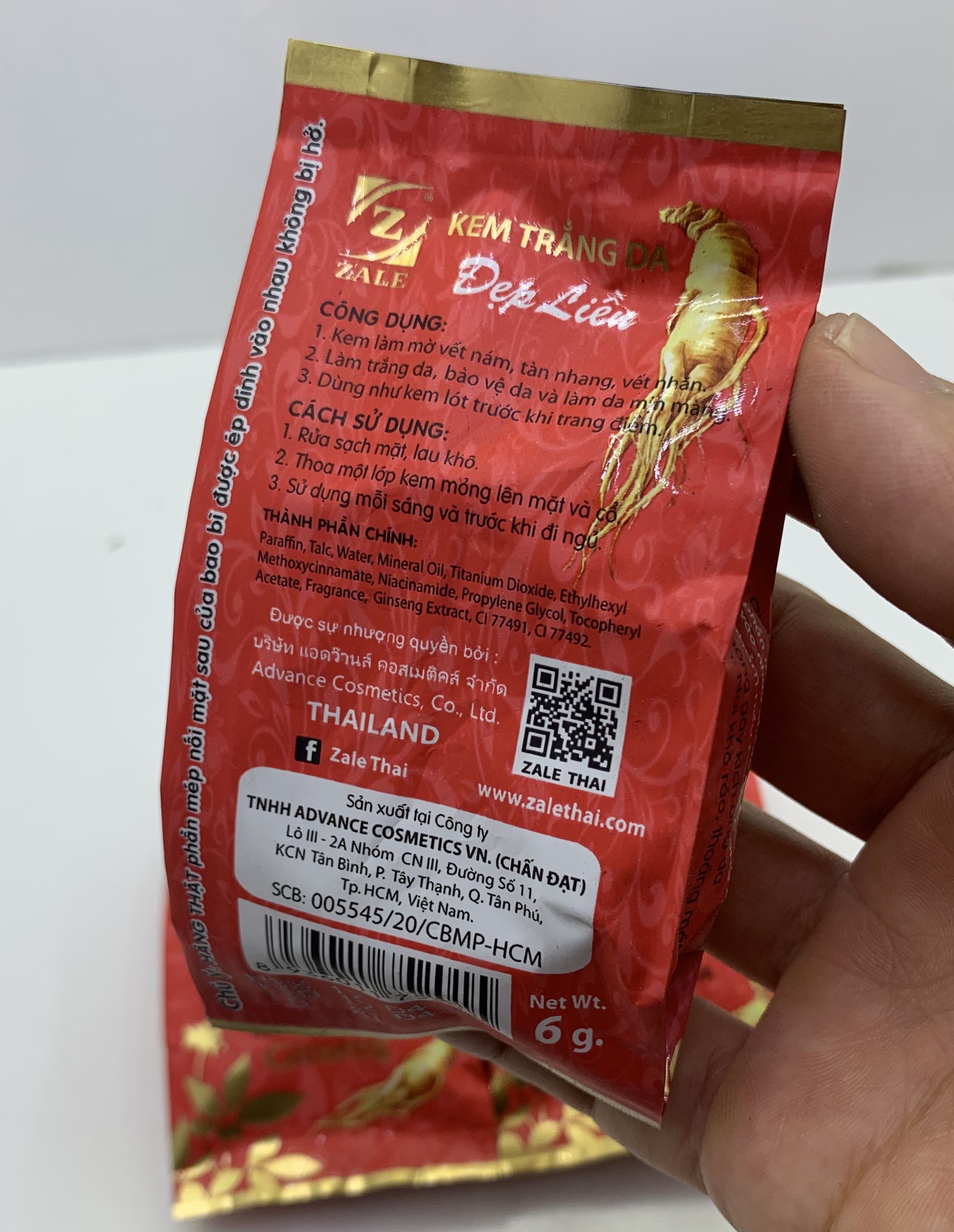 [HCM]Kem Zale đỏ Thái Lan