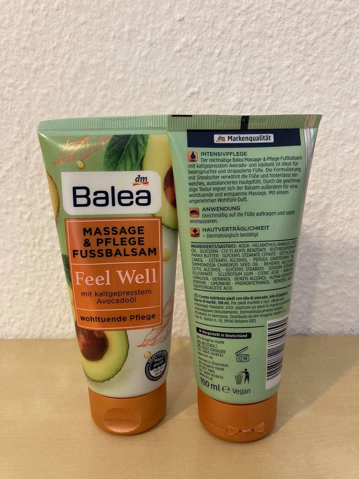 [HÀNG NỘI ĐỊA ĐỨC] - Kem dưỡng massage chân Balea - Feel well