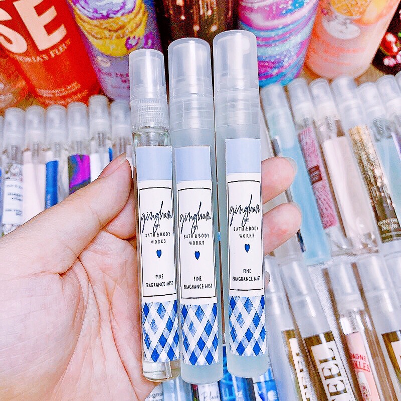 Xịt thơm Body Bath And Body Works Gingham Body Mist (236ml/Xanh Trong)