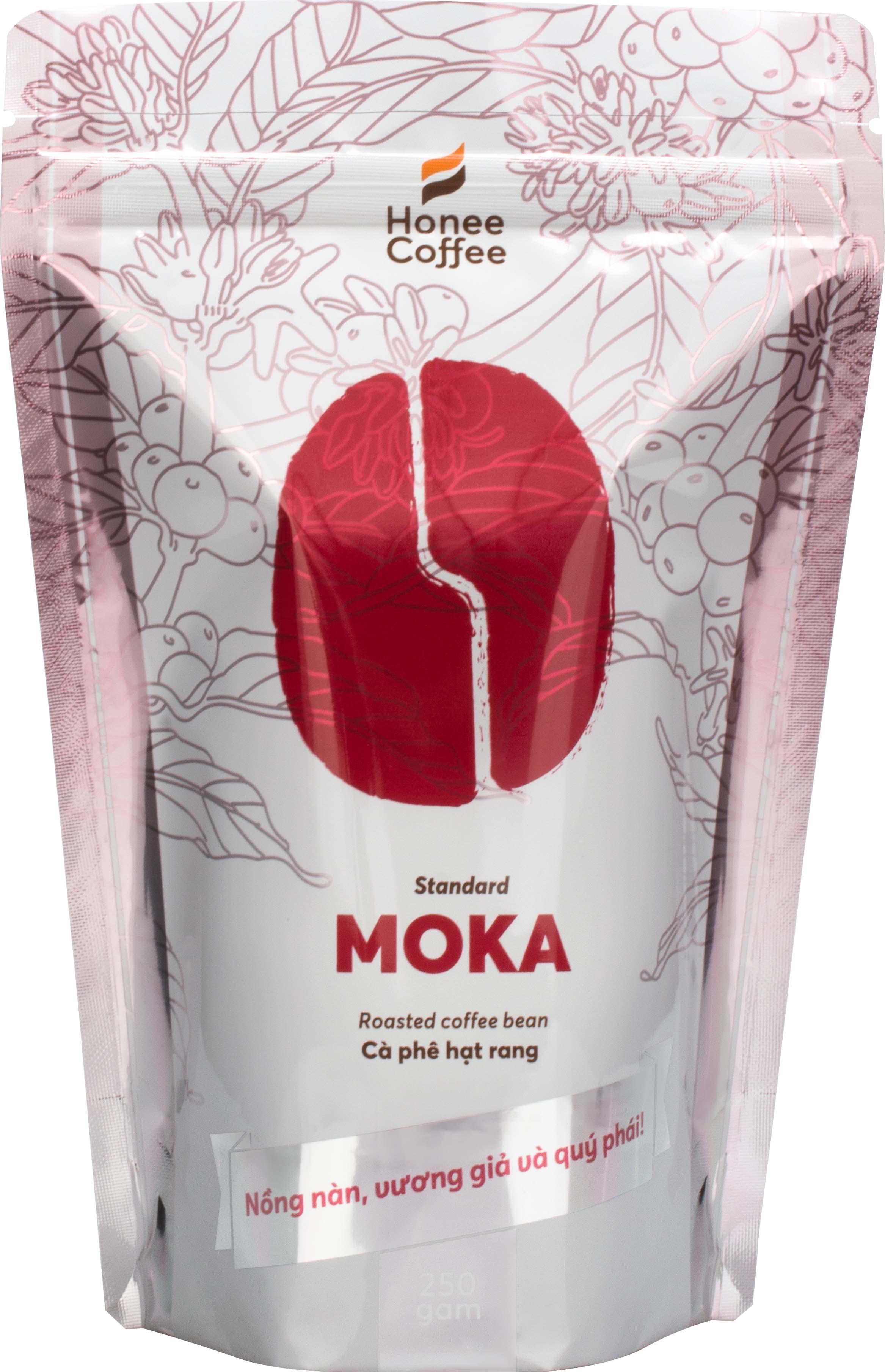 Cà Phê Hạt Rang MOKA Cơ Bản - 250g - Honee Coffee