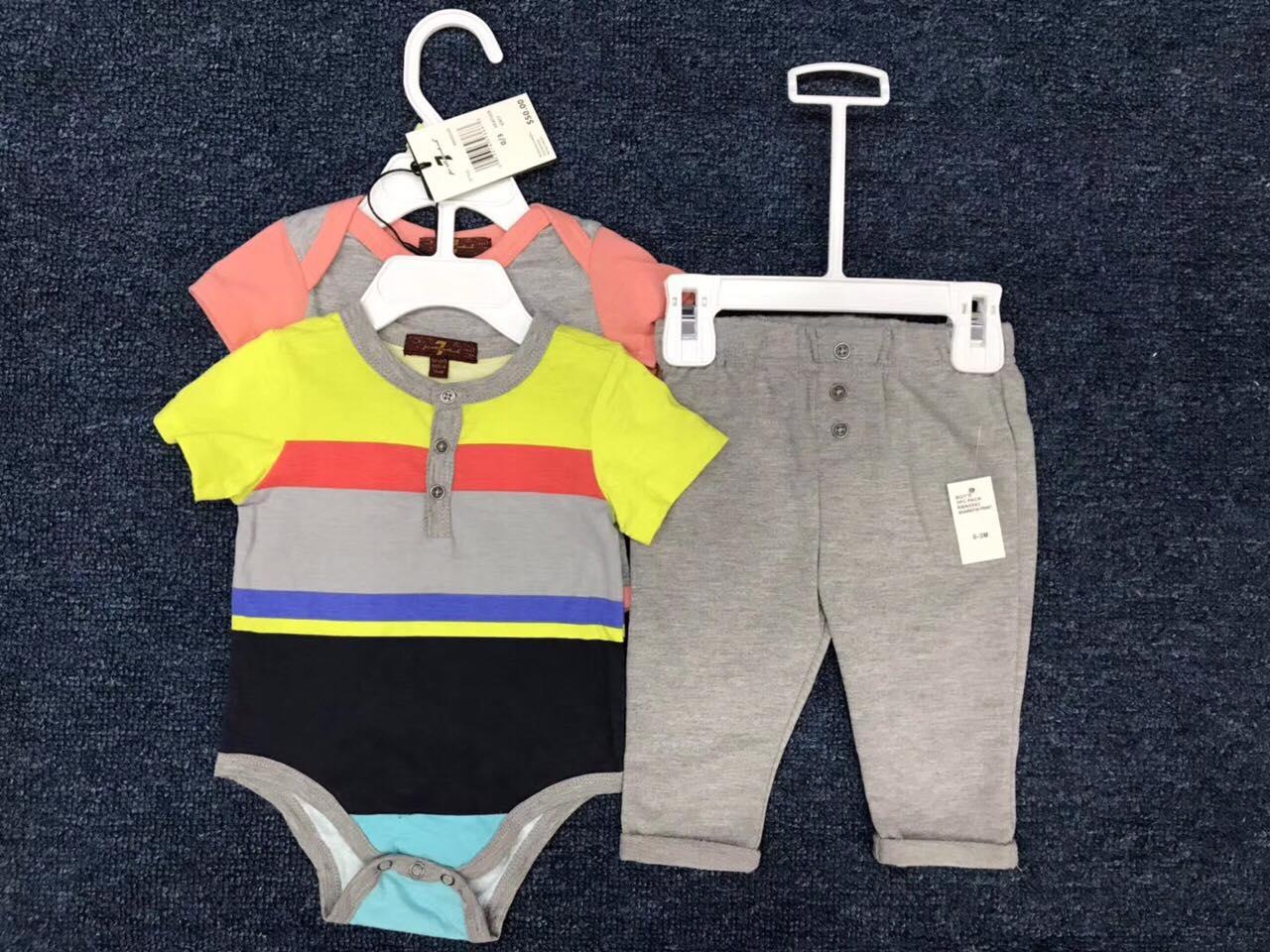 Combo 2 Bodysuit + Quần nguyên móc cho BÉ TRAI 3-9M (giao ngẫu nhiên)