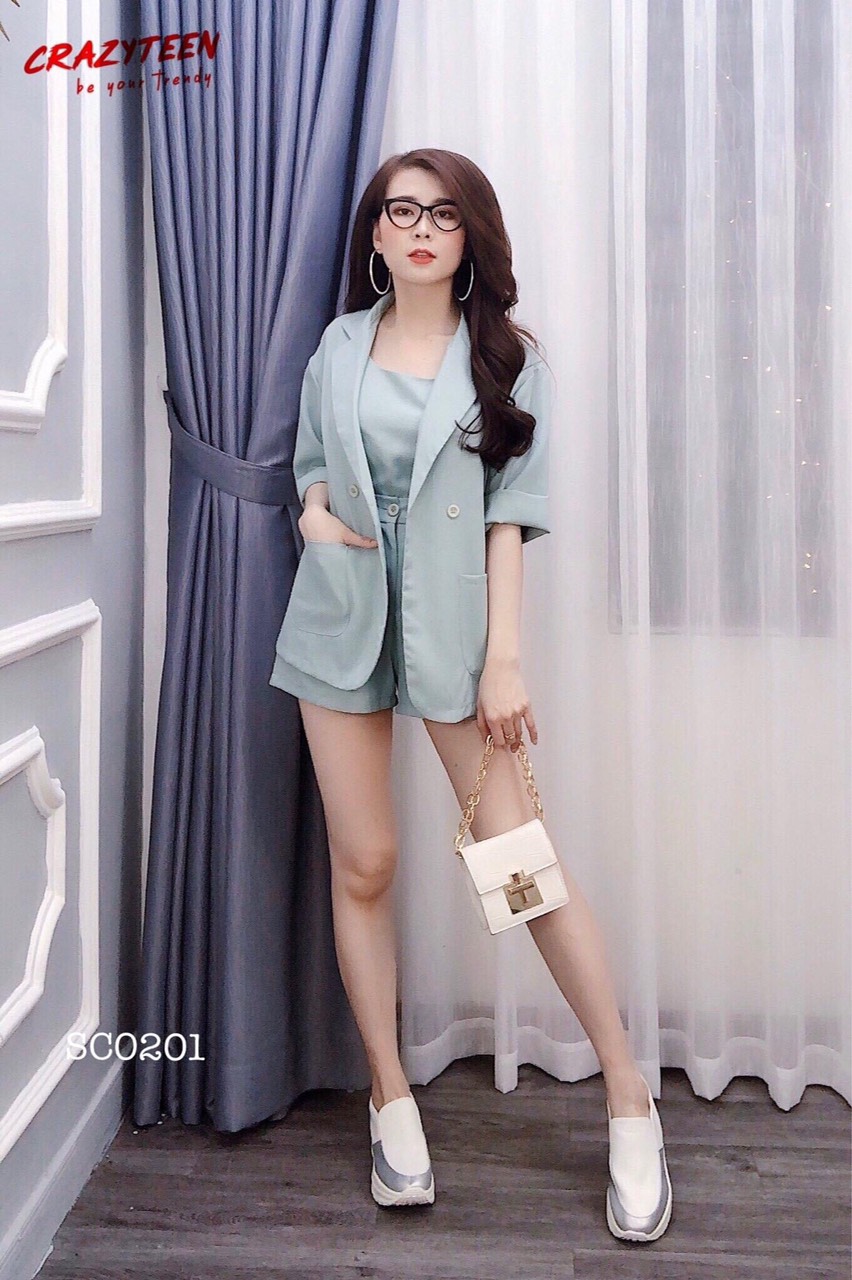[HCM]SET VEST 3 MÓN CAO CẤP ( QUẦN CỘC )