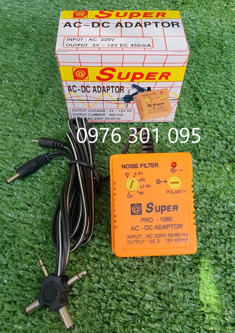 NGUỒN ĐA NĂNG 6 ĐẦU RA 3V - 4.5V - 6V - 9V - 12V - 13.5V [ĐẢO CỰC ĐƯỢC]