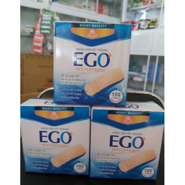 MIẾNG DÁN VẾT THƯƠNG EGO (Hộp 102 miếng) Hàng chính hãng