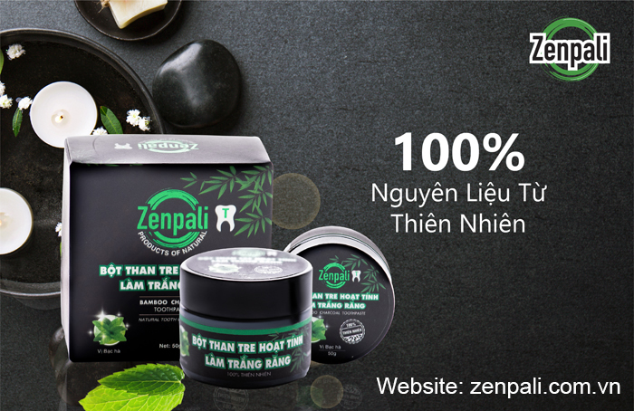 Bột than tre hoạt tính làm trắng răng ZENPALI