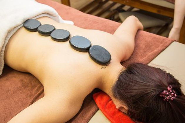 Đá Nóng, Đá Olvan Massage body 8x6cm