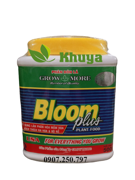 Phân bón lá Growmore 10 60 10 TE Bloom Plus 500gr