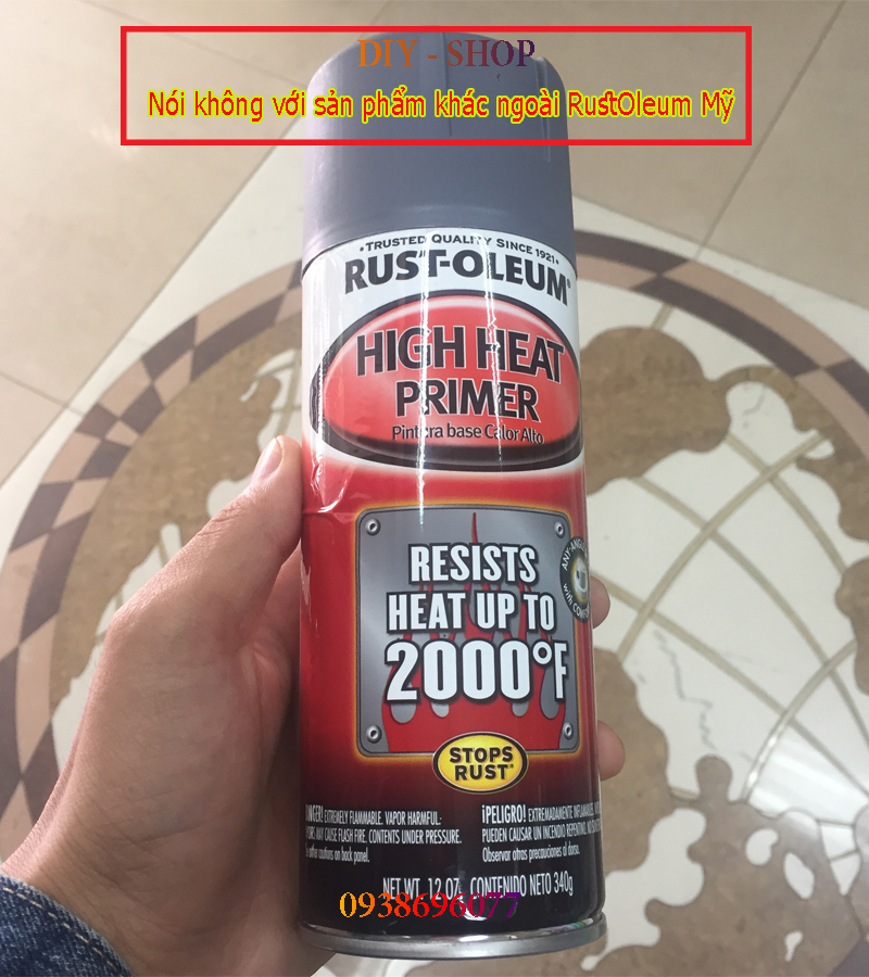 Sơn Lót Chịu Nhiệt Độ Cao - High Heat Primer 2000°F ( Sơn lót chịu nhiệt cao cấp đến từ Mỹ)