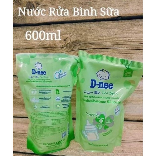 Nước rửa bình sữa và rau củ quả Dnee túi 600ml