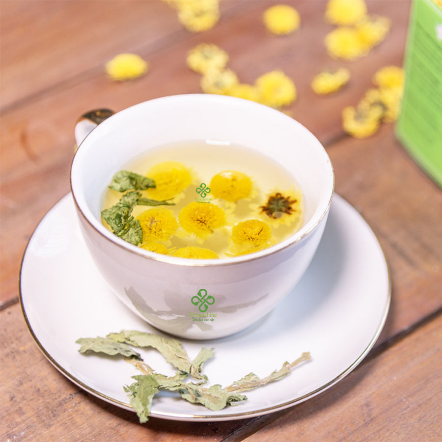 Combo trà ngủ ngon, thanh nhiệt, sáng mắt (Trà hoa cúc+long nhãn+táo đỏ)