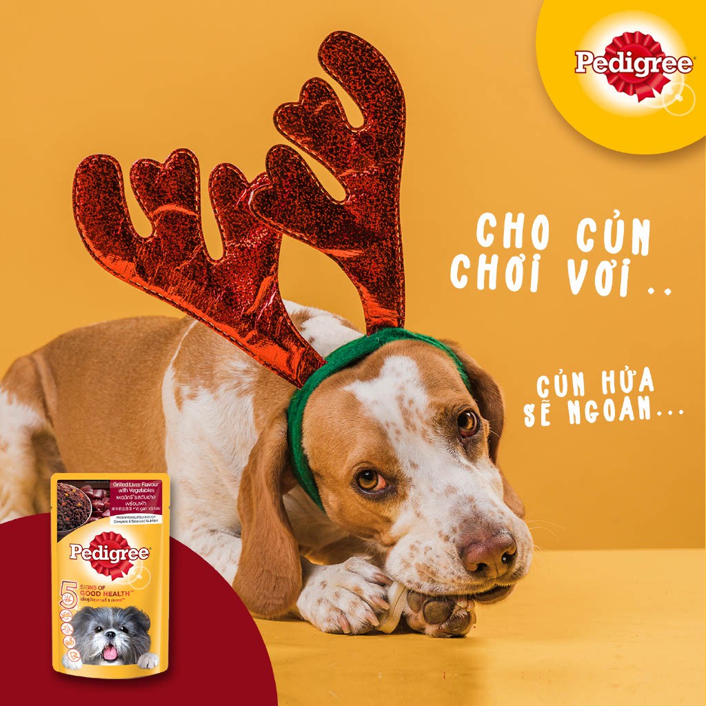 [Hoàn Tiền 10%] Sốt pate cho chó pedigree gói 80gr