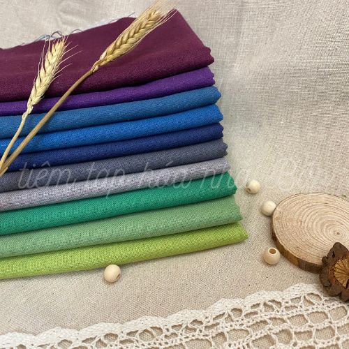 Vải Linen Bột Nhiều Màu Tông Tropical