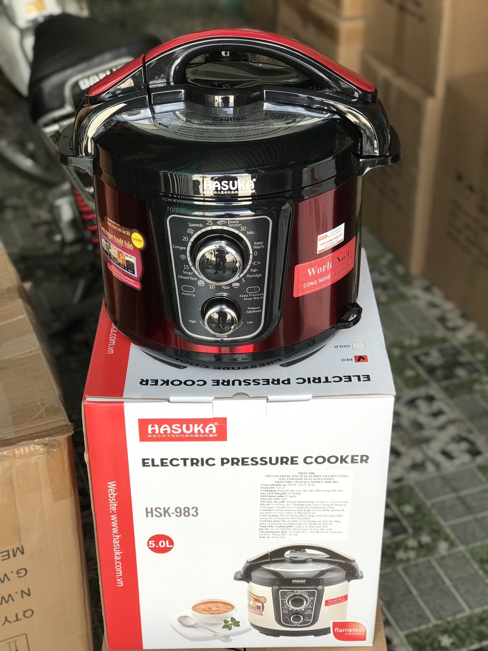 NỒI ÁP SUẤT ĐIỆN ĐA NĂNG HASUKA HSK-983