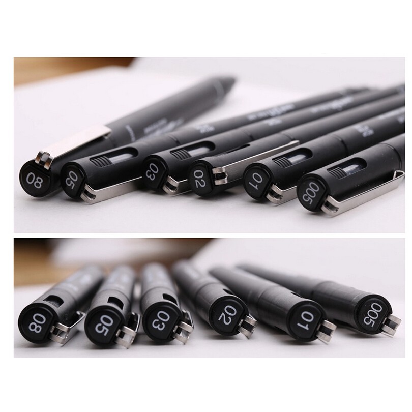 Bút Line Đi Nét Uni Pin, Màu Black